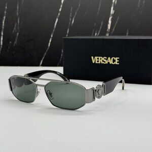 NEW VERSACE VE2287 100171 BLACK/GREEN SUNGLASSES VE2287 1001/71, MOD 2287 1001/7